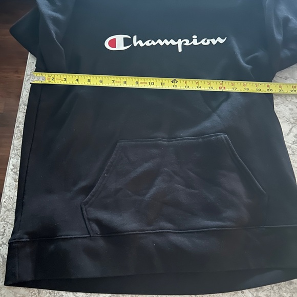 Women’s CHAMPION Black Pullover Hoodie Sweatshirt size Large - Picture 8 of 11